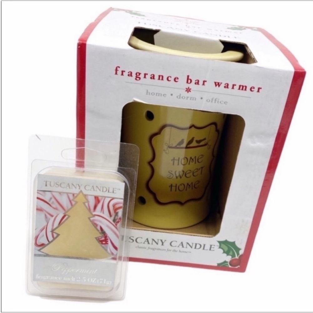 TUSCANY CANDLE Home Sweet Home fragrance bar warmer NEW